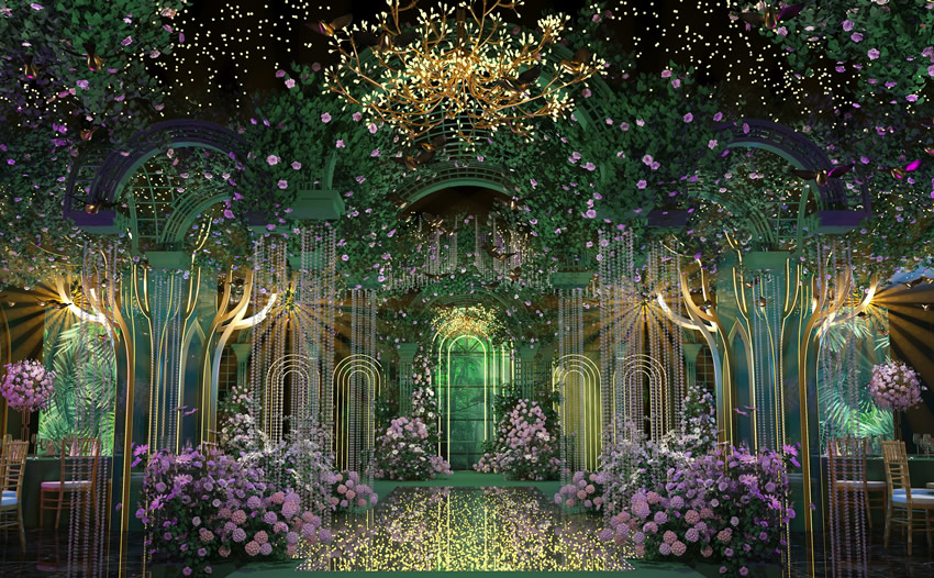 蒙阴奇妙森林婚礼堂效果展示