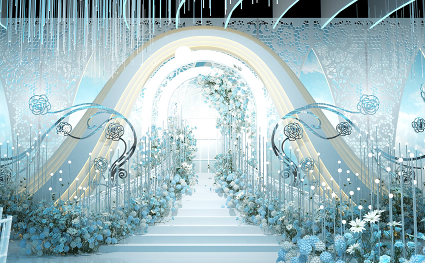 蒙阴釡香烙馍村水晶厅效果展示